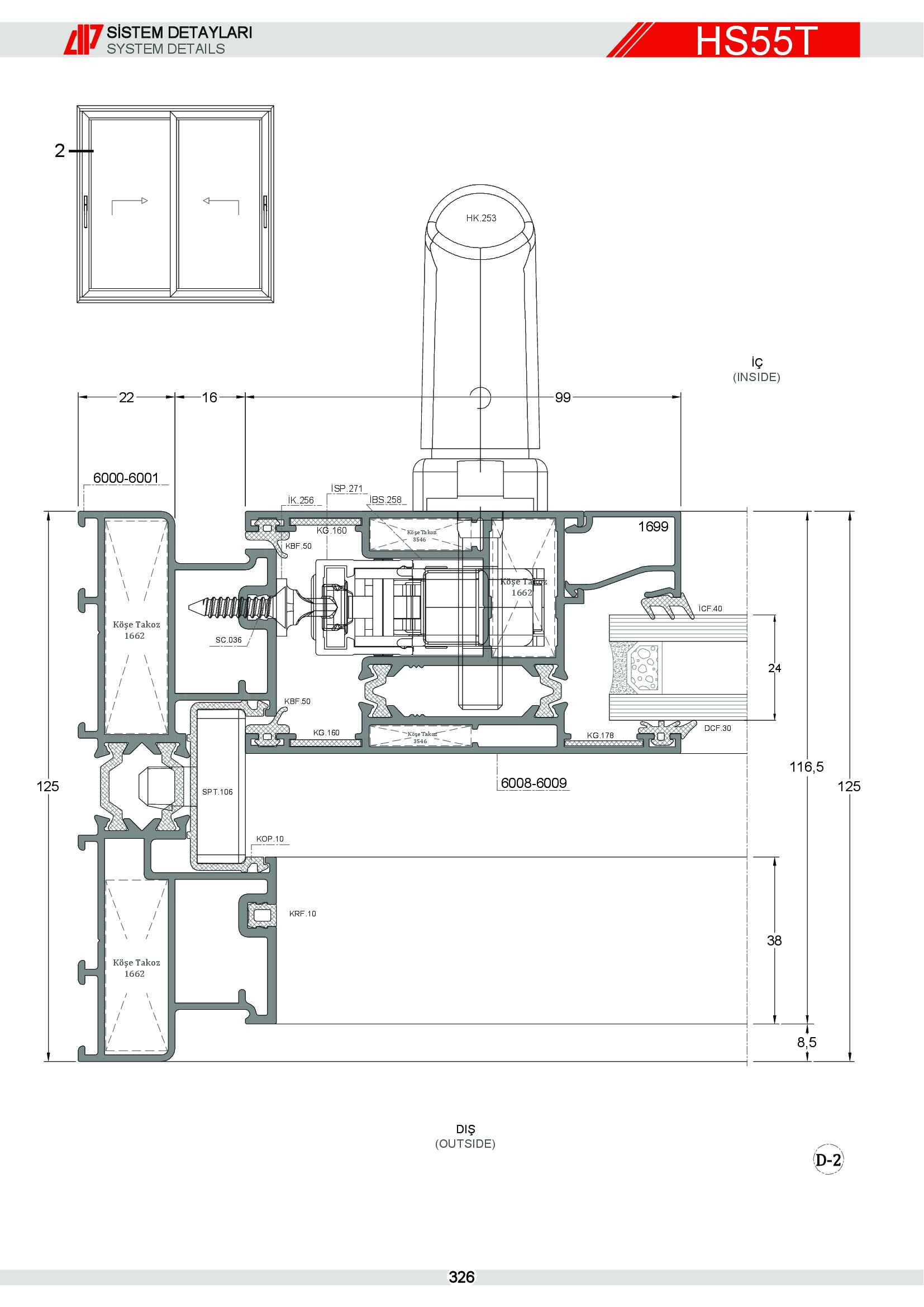 HEBESCHİEBE SÜRME ALÜMİNYUM 33